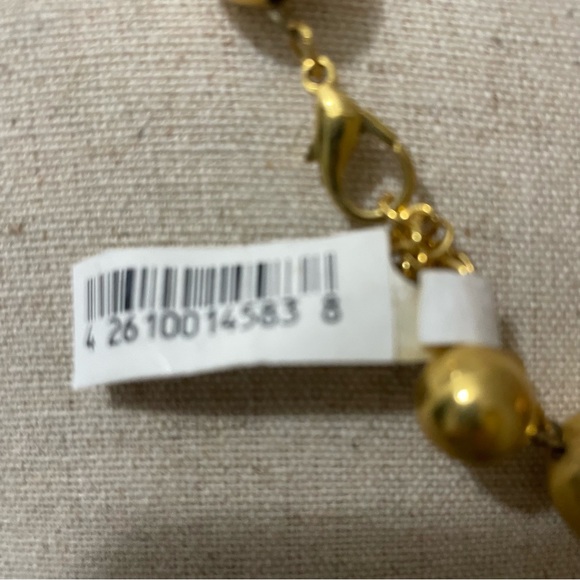 Elegant Gold and Cream Twisted Statement Necklace VINTAGE NEW 🌟 - Picture 5 of 5